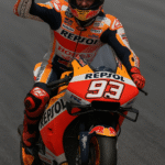 Marc Marquez merayakan kemenangan di MotoGP Austria Sprint Race