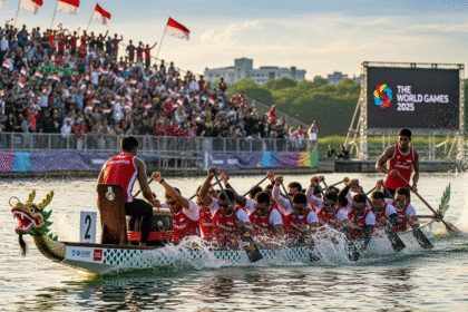 Tim perahu naga Indonesia bersemangat di TWG 2025.