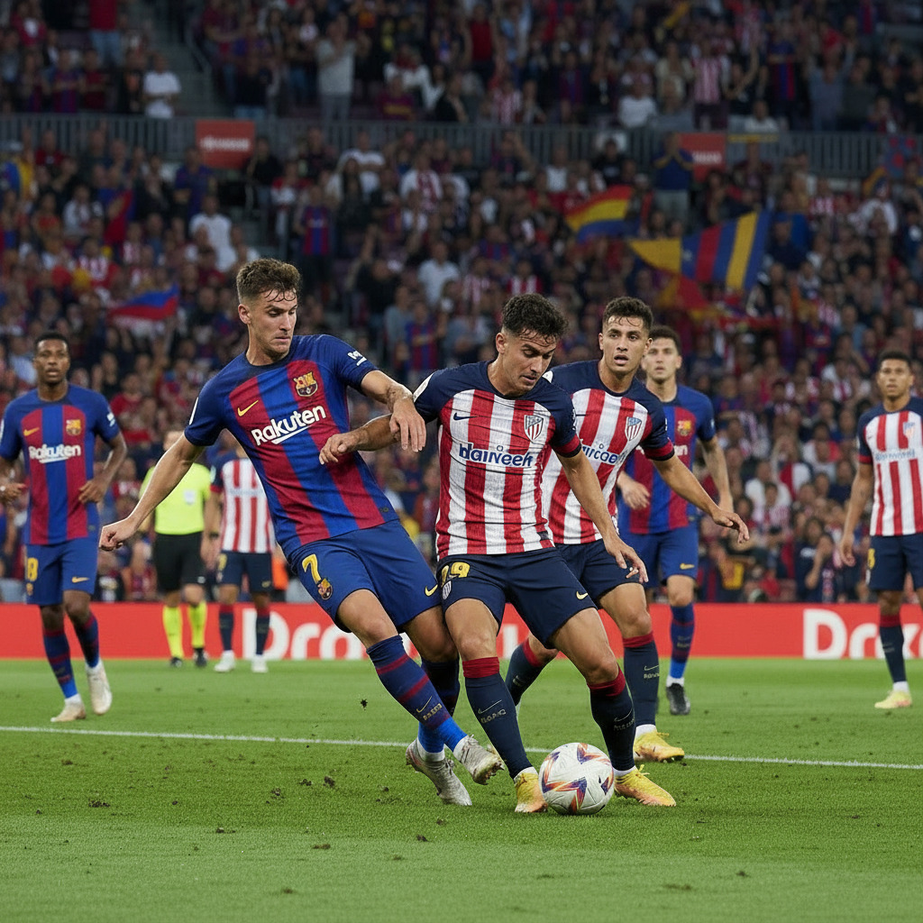 Pertandingan sengit Barcelona melawan Rayo Vallecano di La Liga