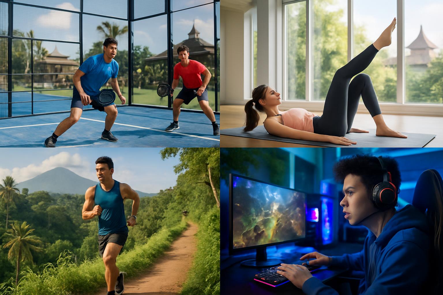 Tren Olahraga 2025, Gaya Hidup Sehat, Padel Indonesia, Pilates, E-Sport