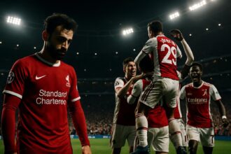 Pemain Liverpool dan Arsenal bereaksi setelah pertandingan Liga Champions terbaru yang penuh kejutan.