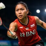 Gregoria Mariska Tunjung beraksi di final Kumamoto Masters 2025