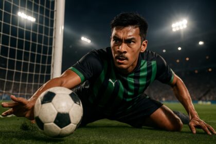Jay Idzes bek Timnas Indonesia melakukan super save heroik untuk Sassuolo di Serie A