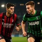 Christian Pulisic (AC Milan) dan Jay Idzes (Sassuolo) bersiap untuk duel di Serie A.