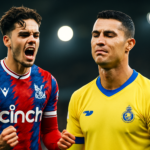Brennan Johnson berseragam Crystal Palace dan aksi Cristiano Ronaldo di Al Nassr.