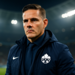 John Herdman, Pelatih Baru Timnas Indonesia, memberikan instruksi di pinggir lapangan