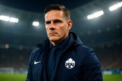John Herdman, Pelatih Baru Timnas Indonesia, memberikan instruksi di pinggir lapangan